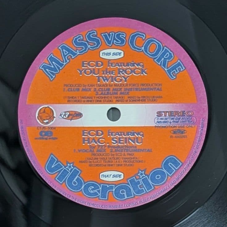 ECD Twigy Mass Vs Core マス対コア 12インチレコード