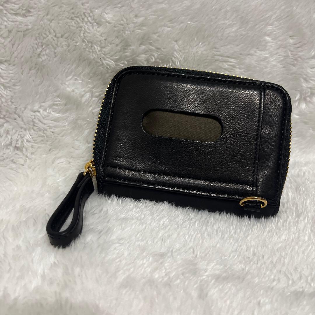 【美品】PORTER WISE &パスケース 馬革　ブラック