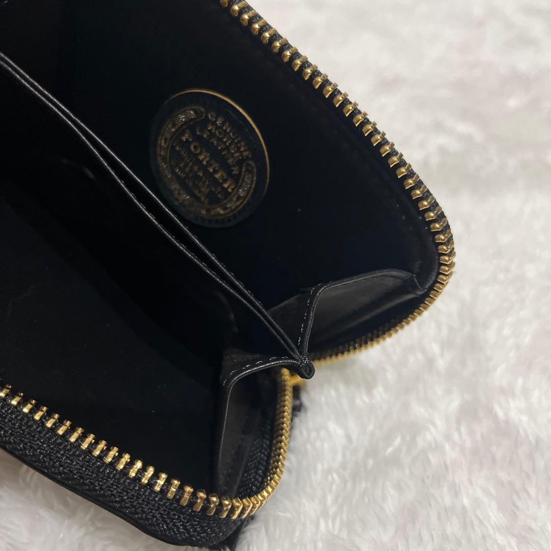 【美品】PORTER WISE &パスケース 馬革　ブラック
