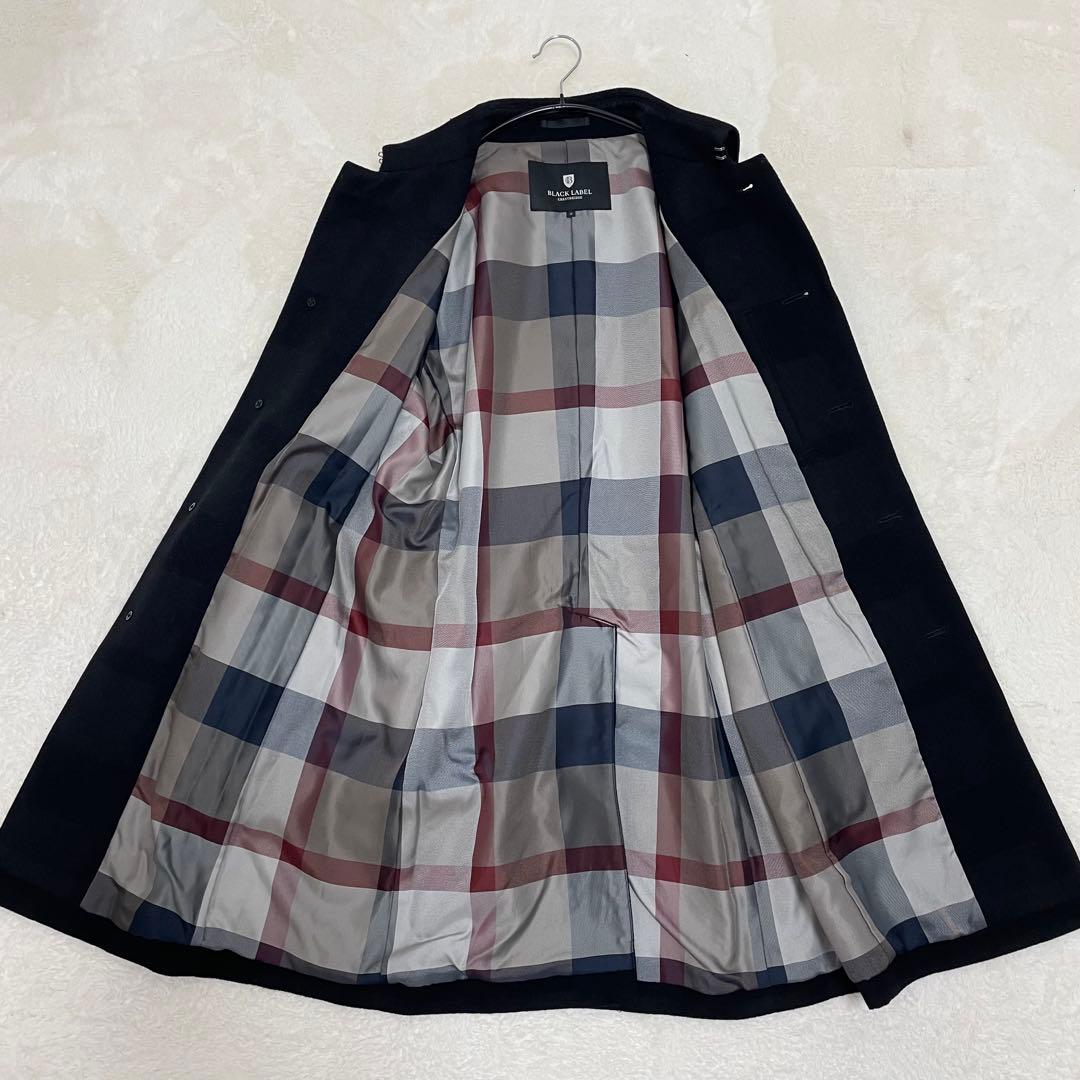 【美品】ブラックレーベルクレストブリッジ ステンカラーコート ブラック M