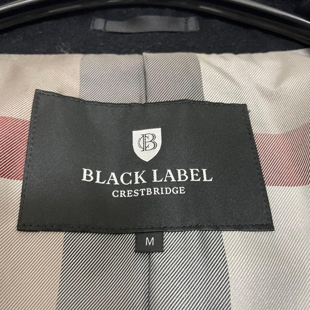 【美品】ブラックレーベルクレストブリッジ ステンカラーコート ブラック M