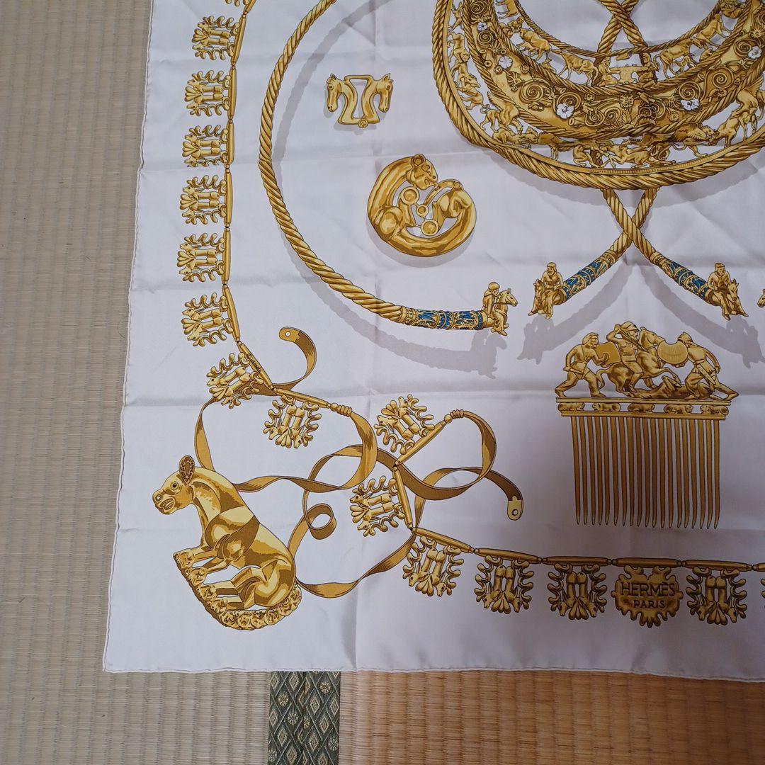 エルメススカーフ　カレ　黄金の騎士