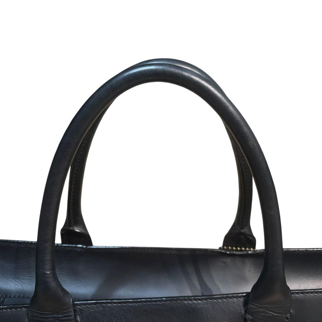 コーチ トートバッグ 大容量 オールレザー ブラック 本革 F71502