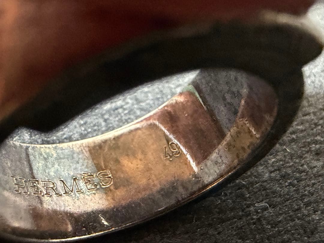 KK/10.12/25 HERMES 指輪　ケリーリング　シルバー #49