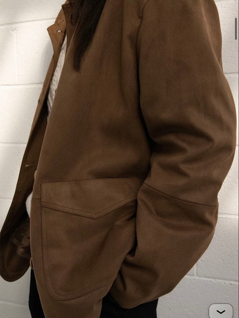 完売品 ohotoro Henry Suede Jacket beige