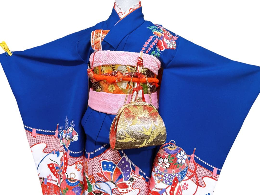 お買い得品♡七五三　7歳　女の子　セット　一式　ロイヤルブルー