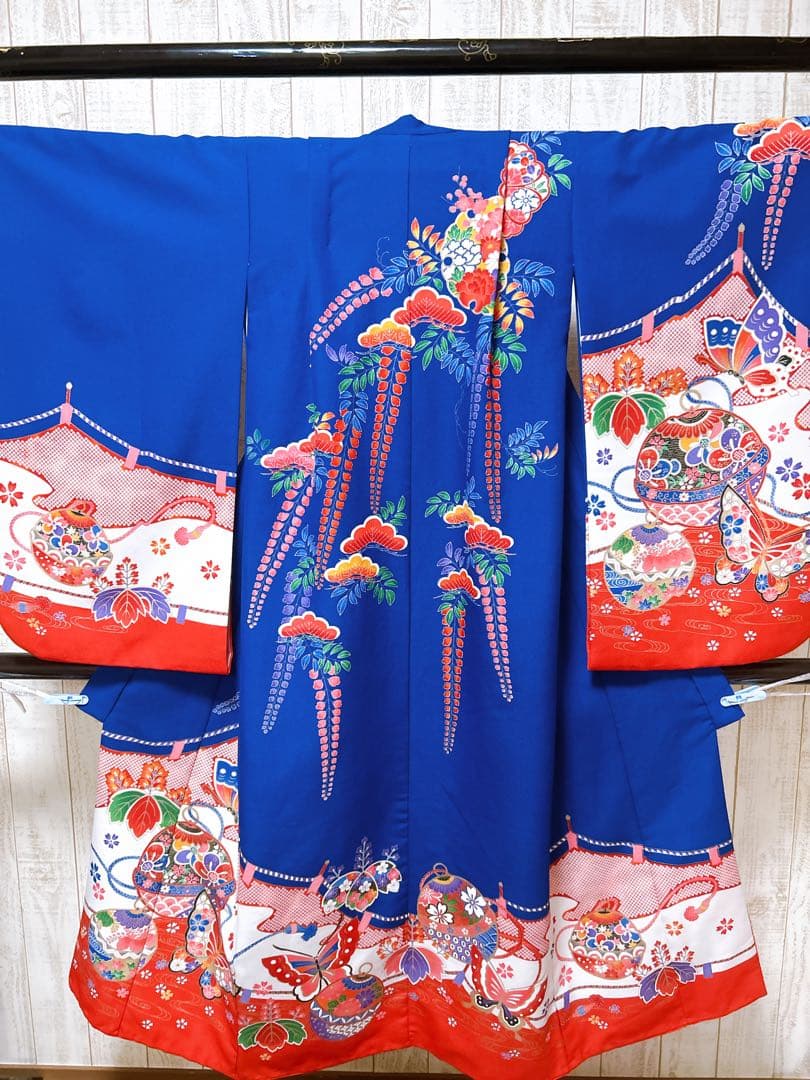 お買い得品♡七五三　7歳　女の子　セット　一式　ロイヤルブルー