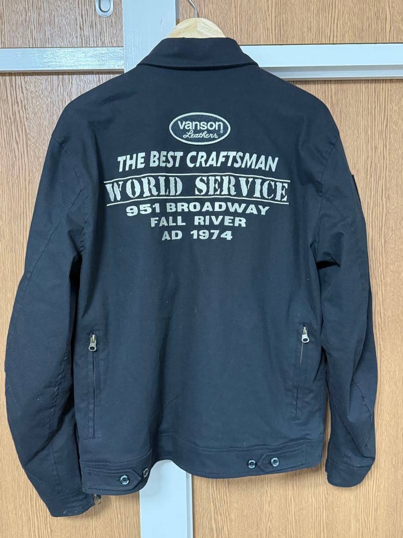 vanson ブラック ジャケットアウター