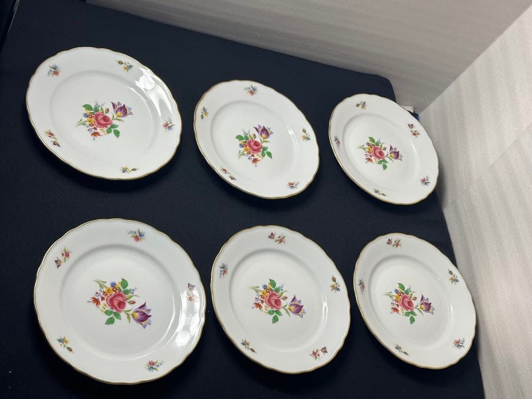 Bavaria ババリア　花柄の皿 6枚セット