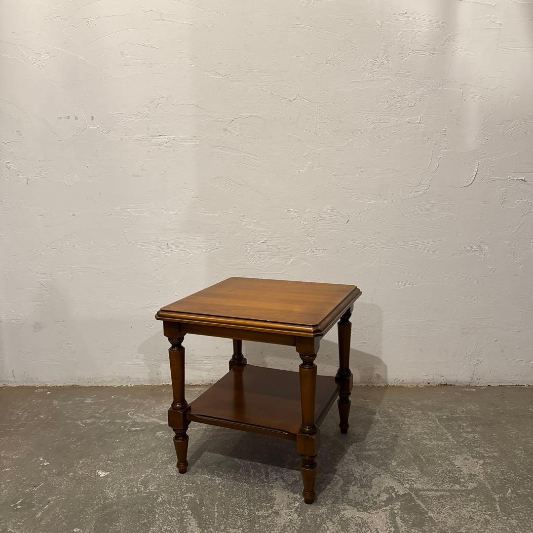 年末年始saleヴィンテージ　木製サイドテーブル　スクエア　1