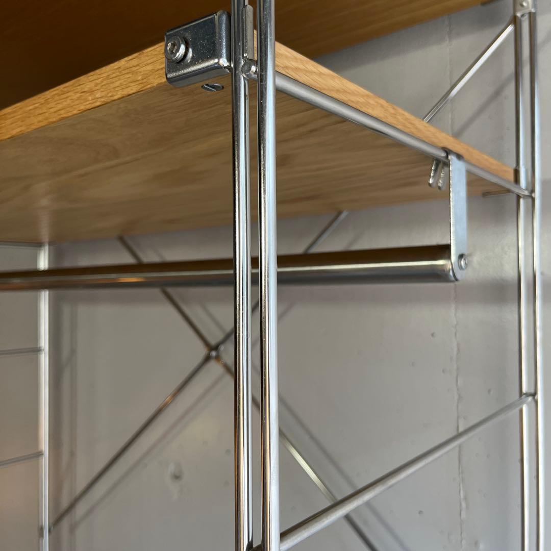 美品★無印 ステンレスユニットシェルフ・オーク材・ワードローブセット