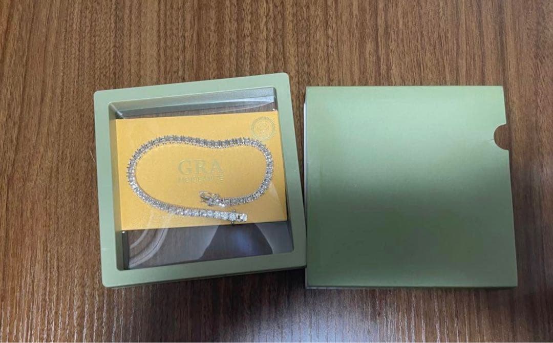 「奇跡の輝き」3mmモアサナイト×S925テニスチェーンブレスレット