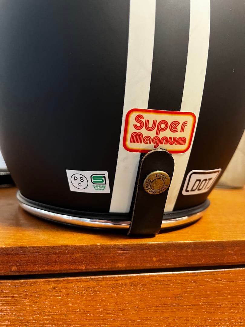 TT&CO スーパーマグナム 2ラインズ クロームトリム マットブラック　S