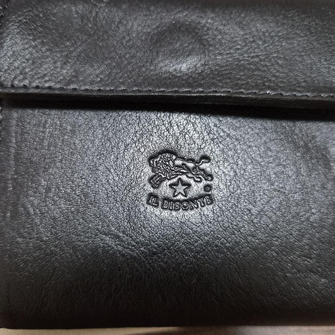 イルビゾンテミニ財布　三つ折り財布小銭入れ　ブラック　ネロ