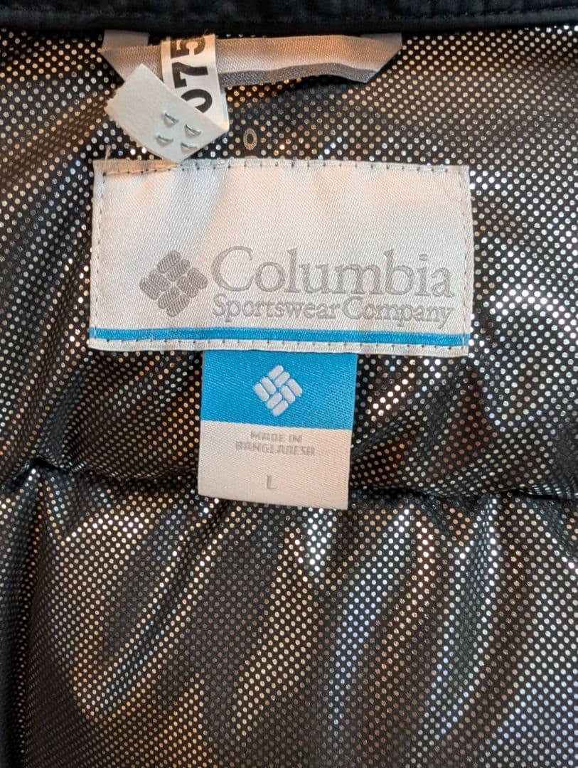 Columbia ジャケット コート ロゴプリント 白黒 コロンビア