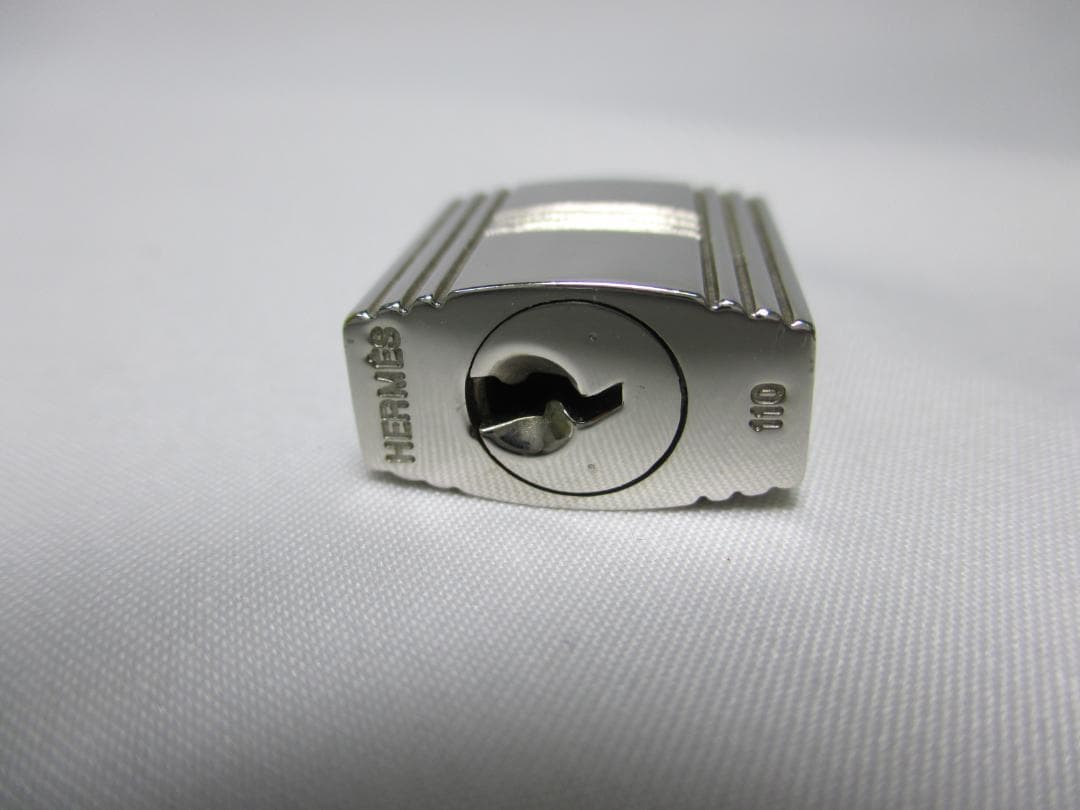 超美品 HERMES エルメス カデナ シルバー 鍵 南京錠 110 カギ