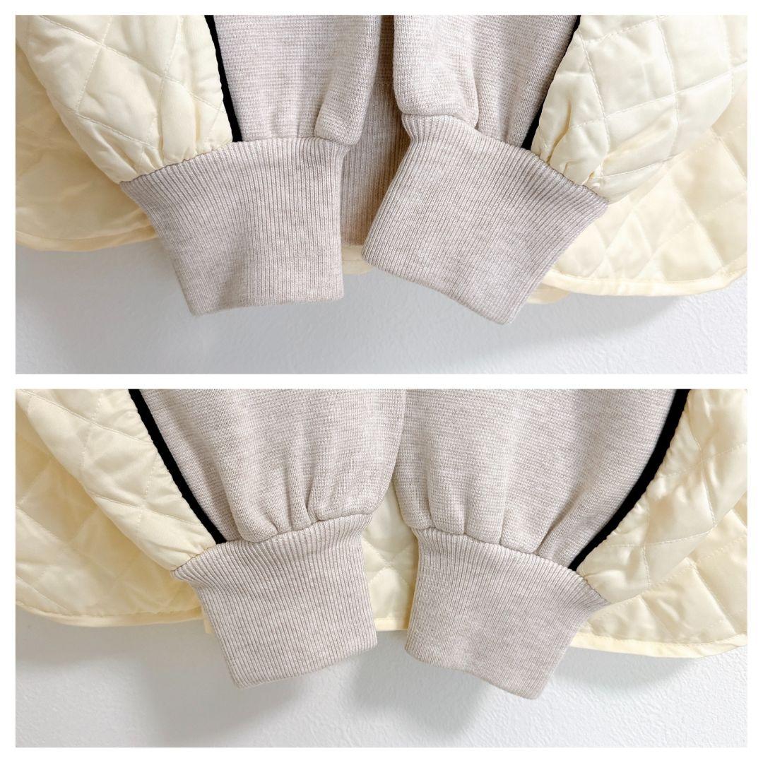 MACHATT♡マチャット キルティングドッキングニット セーター 異素材 長袖