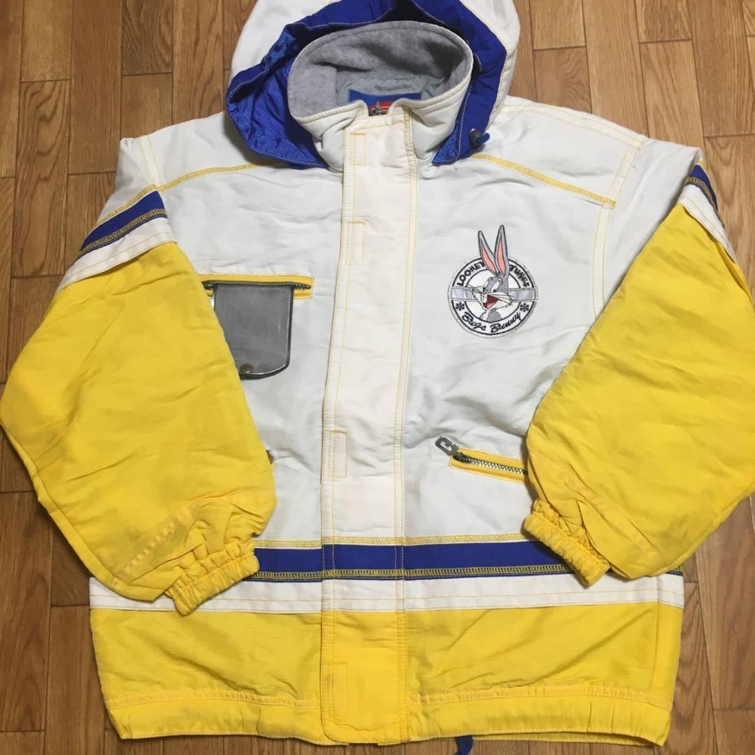 90s LOONEY TUNES キッズ スキーウェア 160 古着 上下