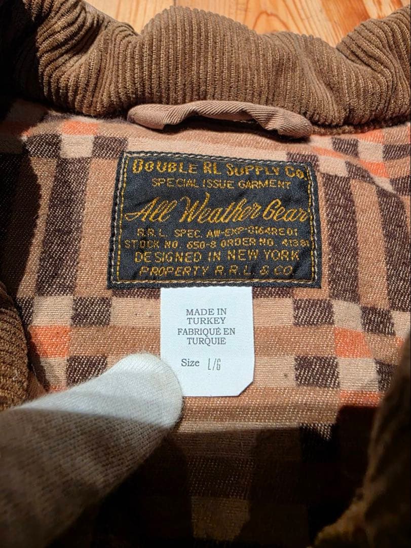 RRLレザーヨーク キルテッド オイルクロス ジャケット