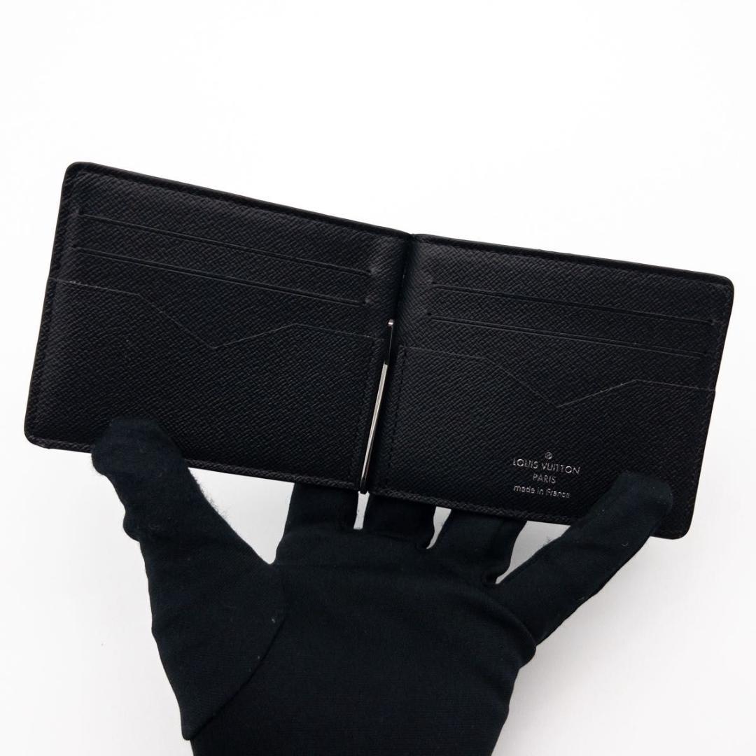 【超極美品】ルイヴィトン　ポルトフォイユパンス　タイガ　マネークリップ　黒