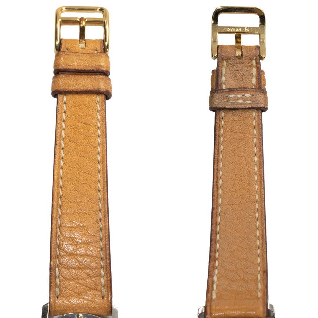 エルメス 腕時計 レディース クリッパー 白 ゴールド 茶色 高級 スリム ロゴ