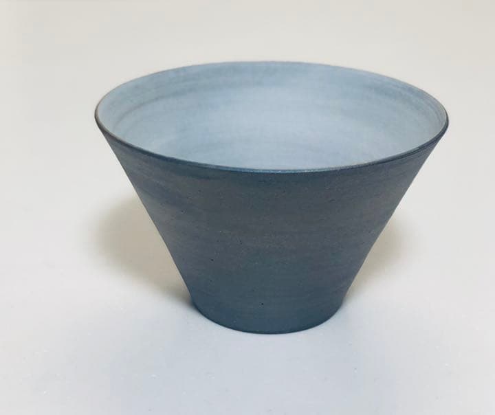 ラーメン鉢　どんぶり　濃いグレー×グレー