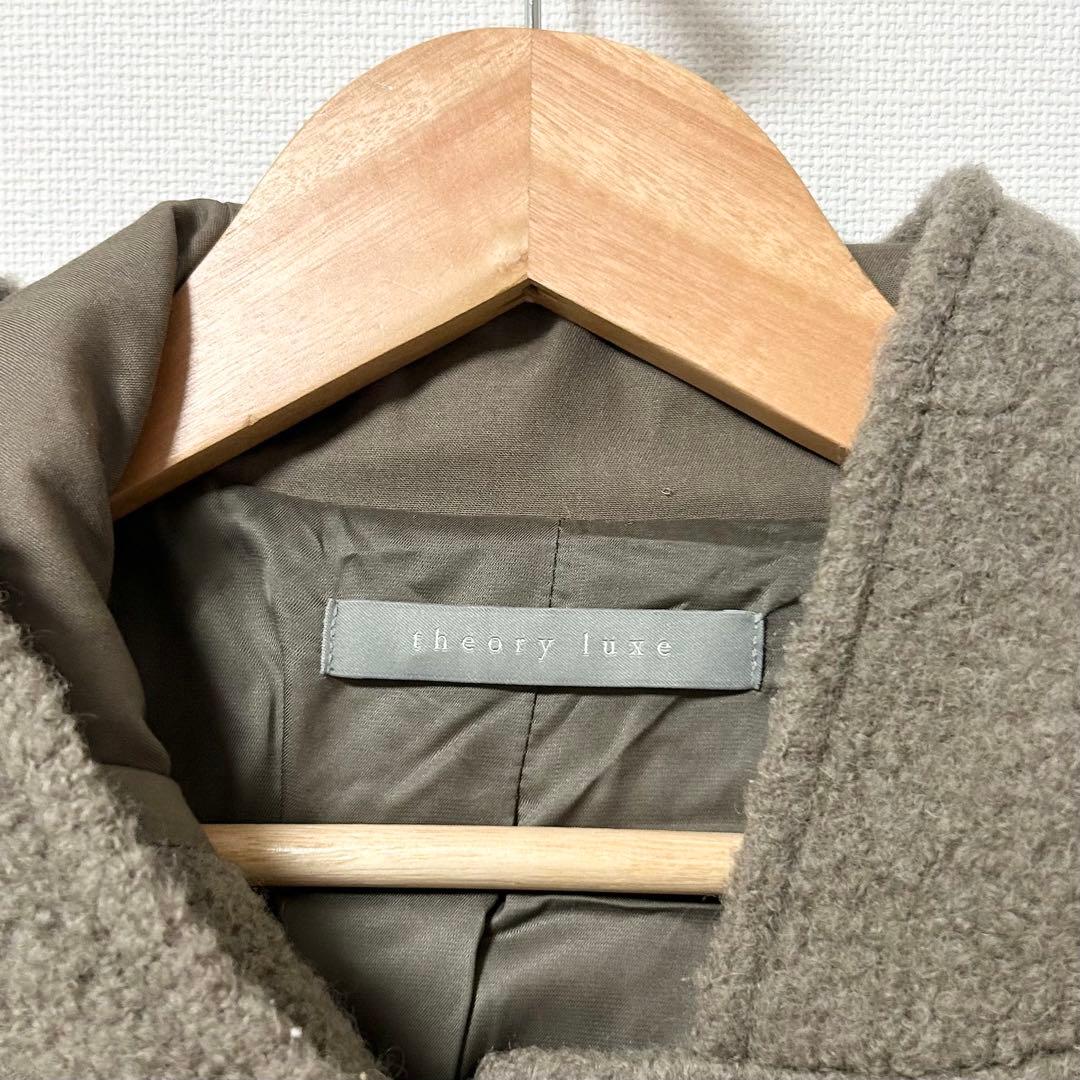 セオリーリュクス　ダッフルコート　BOUCLE/PONDA グレージュ　38