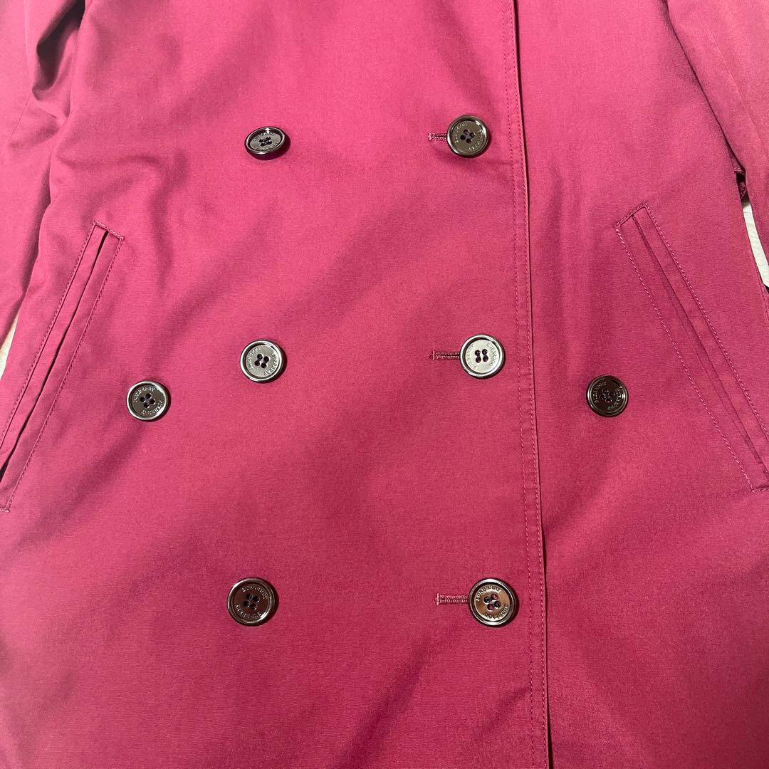 極美品☆バーバリーロンドントレンチコートメガチェックボルドー