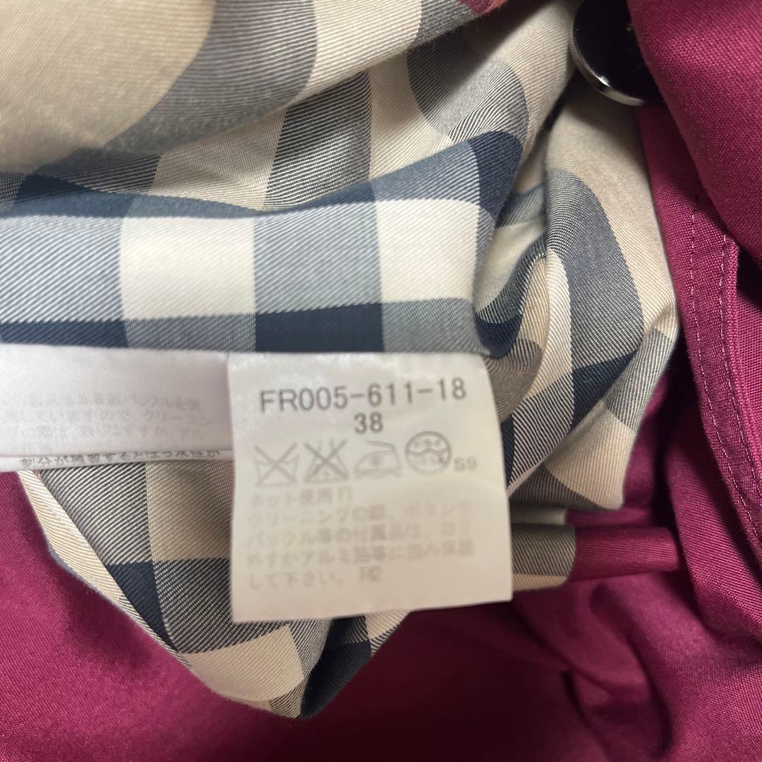 極美品☆バーバリーロンドントレンチコートメガチェックボルドー