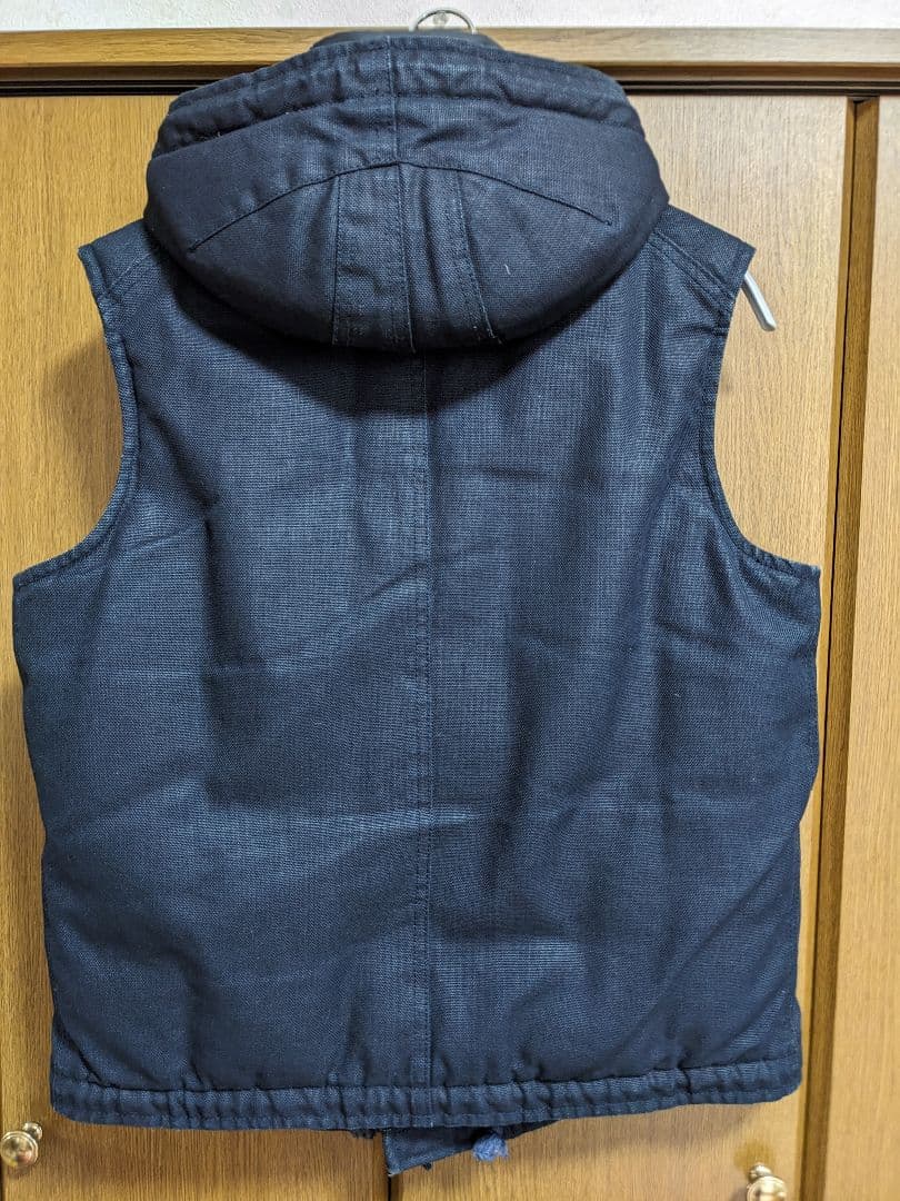 45R45rpm　インディゴコットンダウンベスト