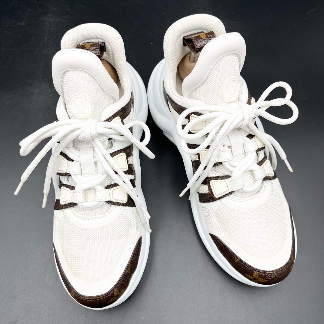 美品✨ ヴィトン アークライト モノグラム ハイカット レディース スニーカー