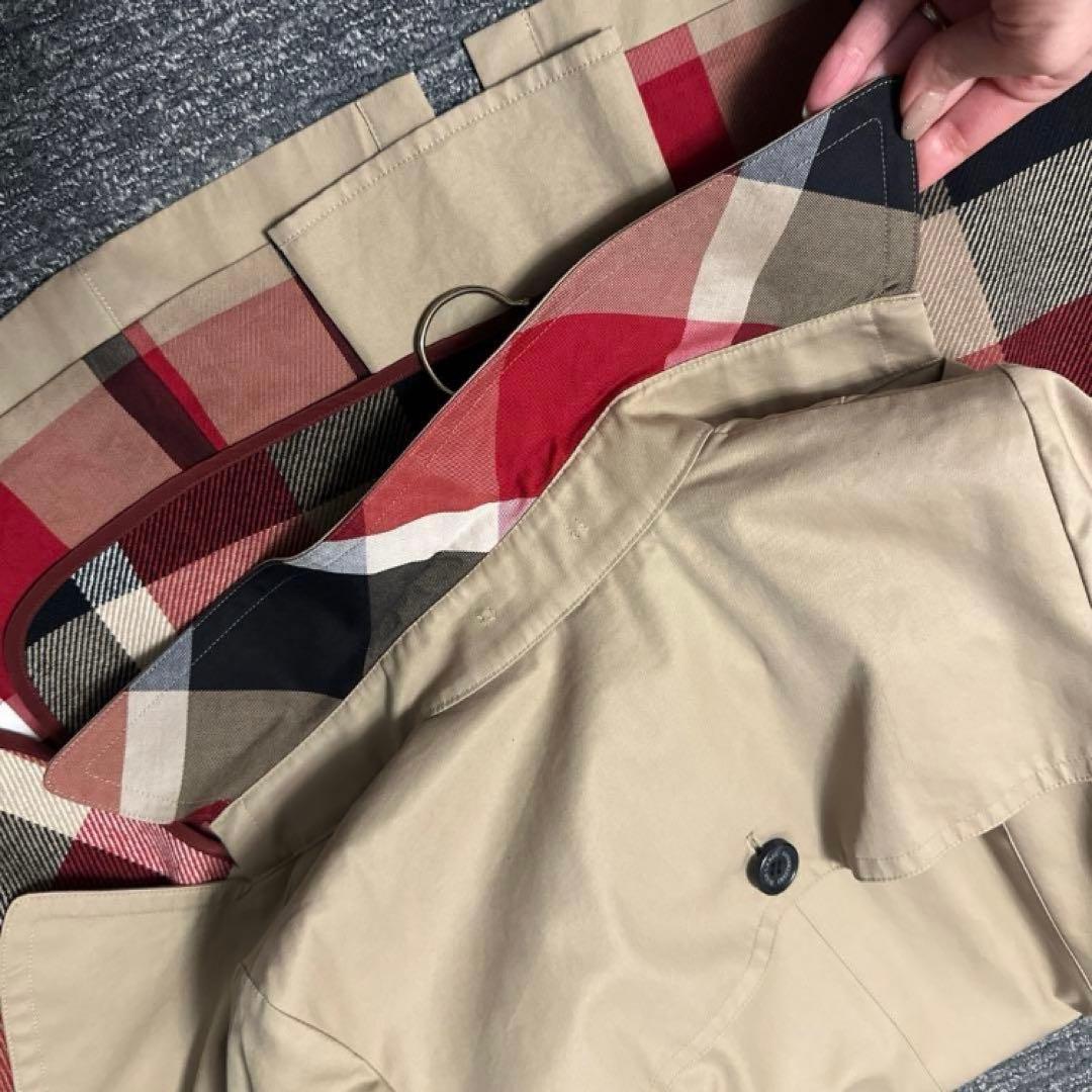 【美品】　ブルーレーベルクレストブリッジ トレンチコート　ライナー付き Lサイズ