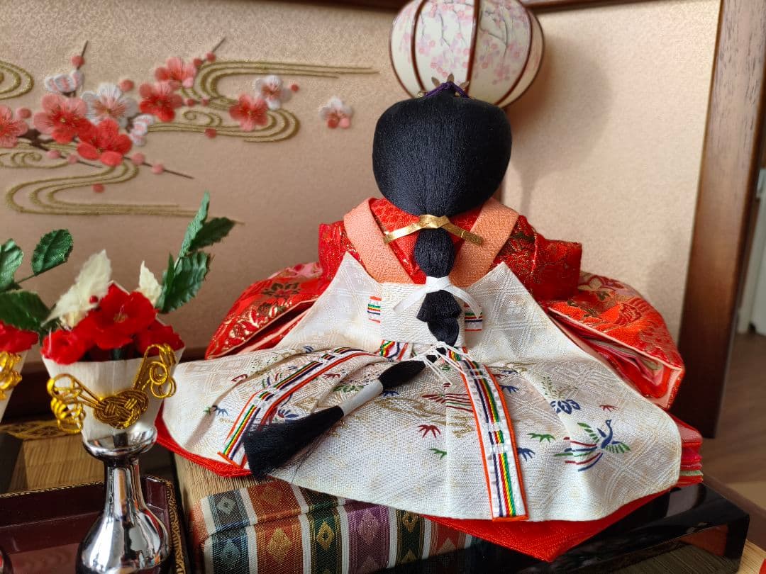 雛人形セット 久月 お雛様 桜柄 かわいいお顔