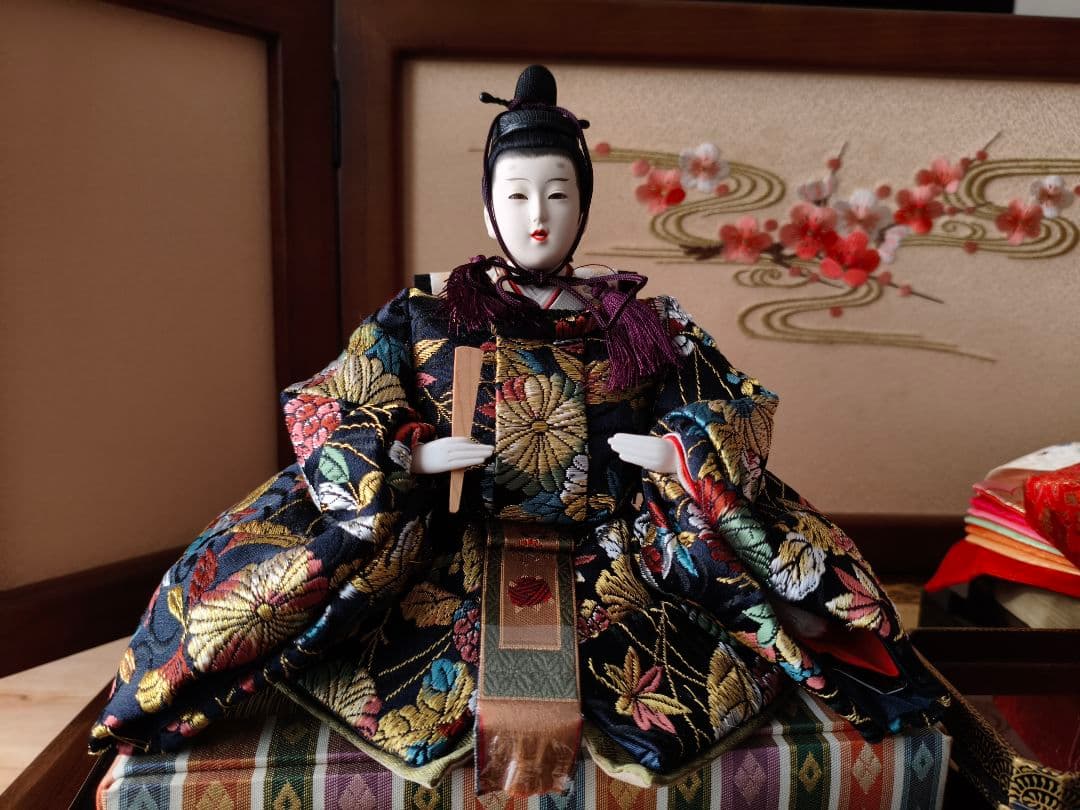 雛人形セット 久月 お雛様 桜柄 かわいいお顔