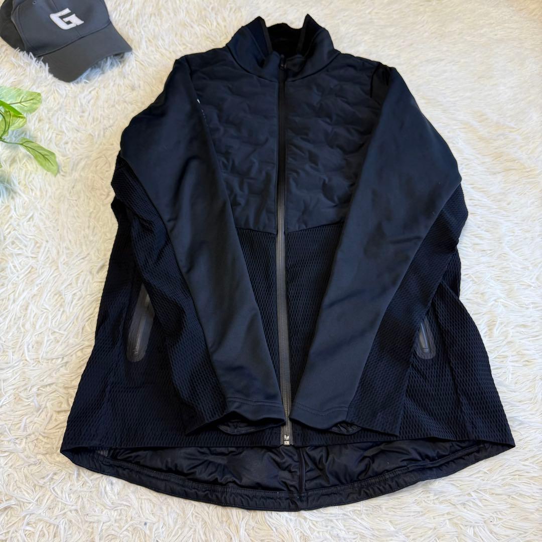 【デサントゴルフ】美品ダウンジャケット g-arc XOサイズ メンズ ブラック