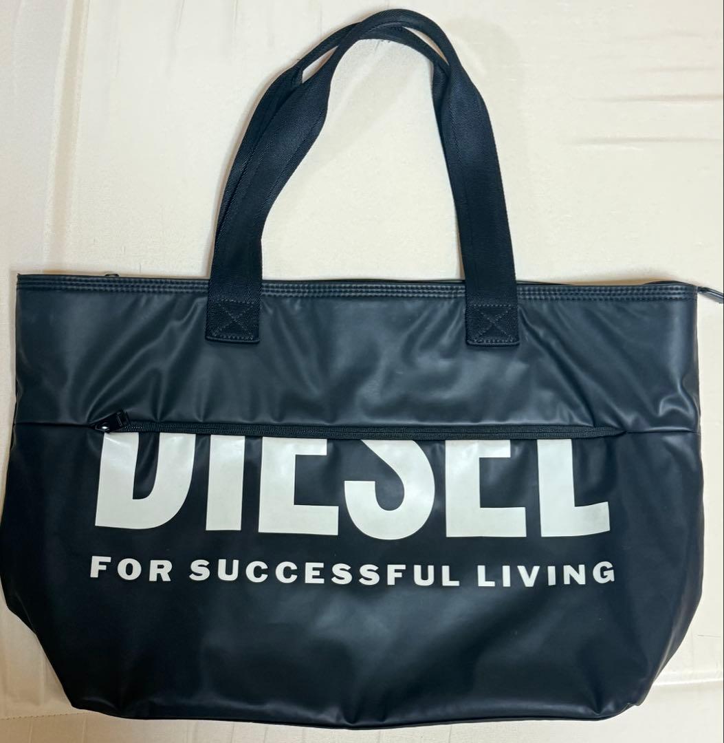DIESEL トートバッグ A4大容量 ロゴ ユニセックス