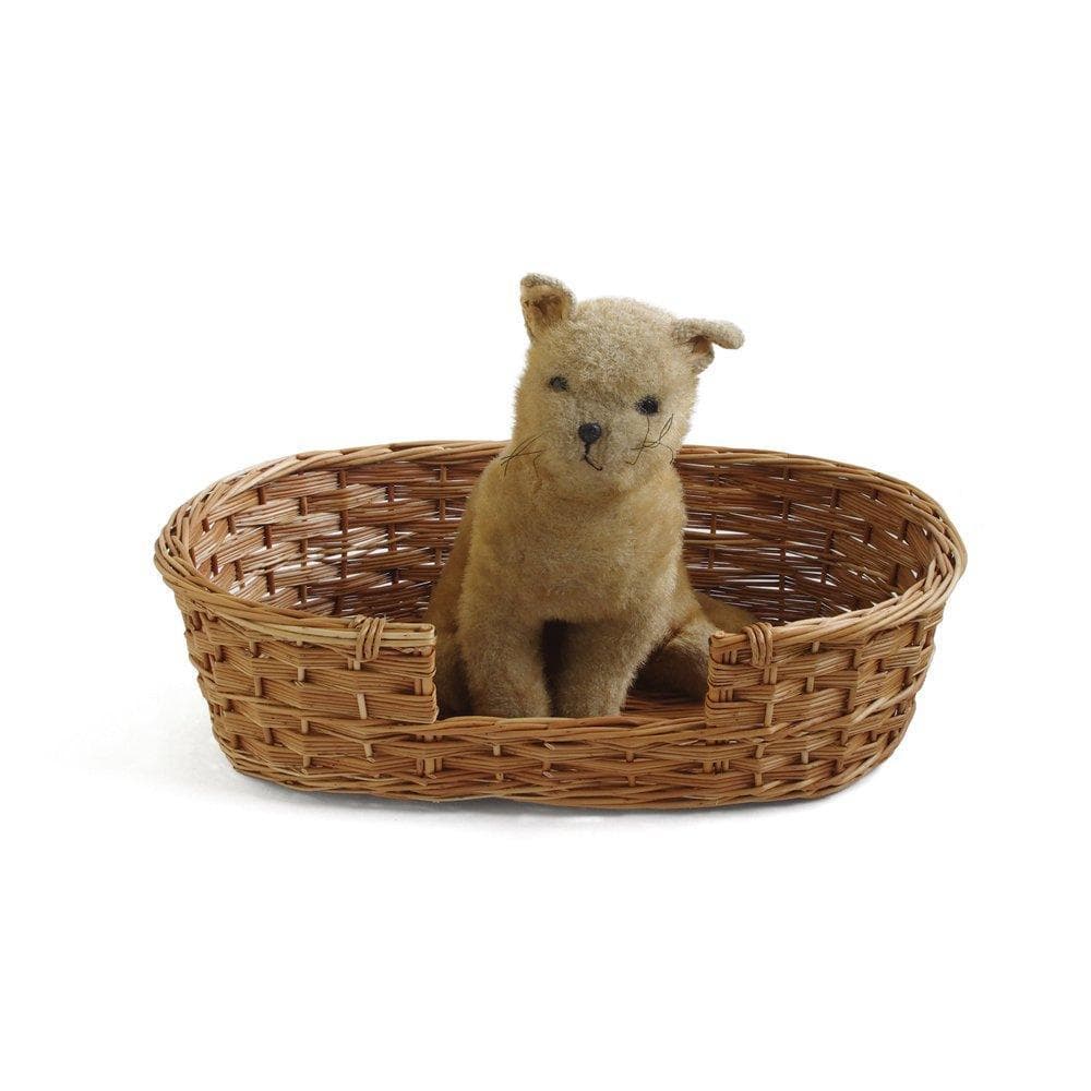 イギリス　アンティーク風な柳のベッド　犬用　猫　ペット用ベッド　バスケット