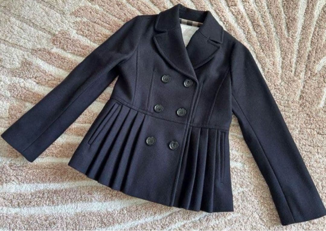 ★美品★ 【Burberry】バーバリーダッフルコート　ネイビー　8Y 128