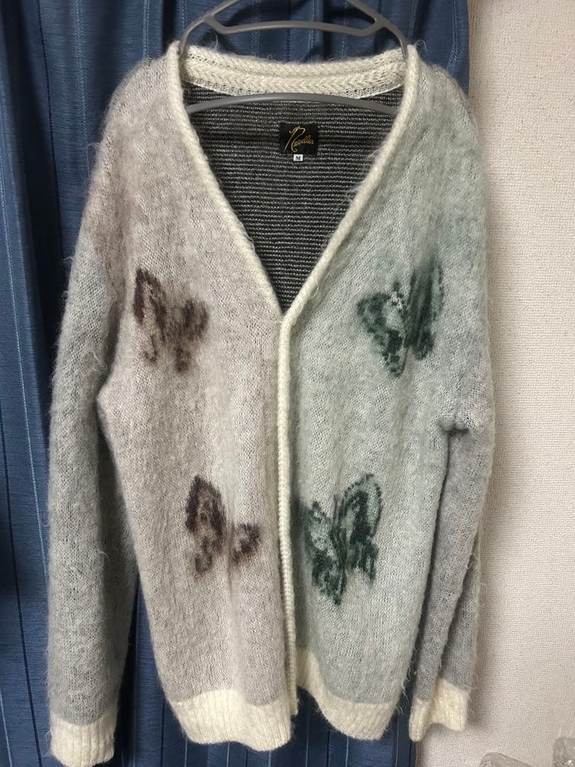 needles studious別注　モヘアカーディガン　アイボリー