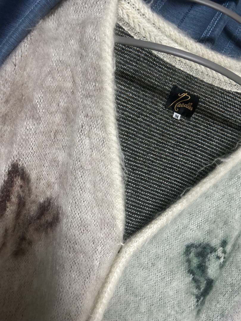 needles studious別注　モヘアカーディガン　アイボリー