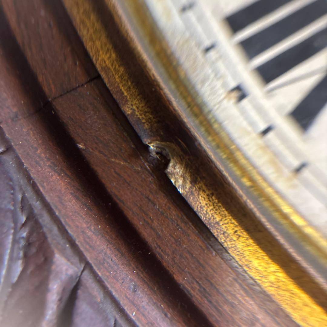 ハートエッチ精工所 柱時計 掛時計 ゼンマイ 昭和レトロ アンティーク