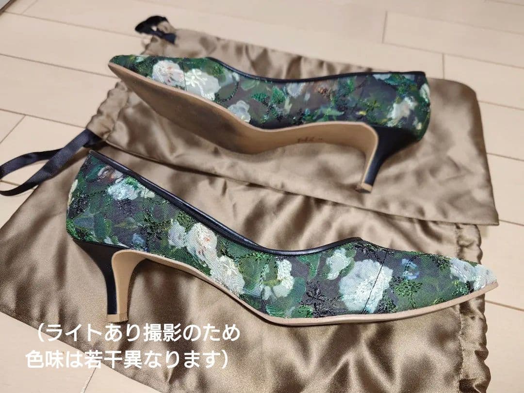 DIANA ダイアナ ルノワール 絵画シリーズ パンプス 24.5cm クロ