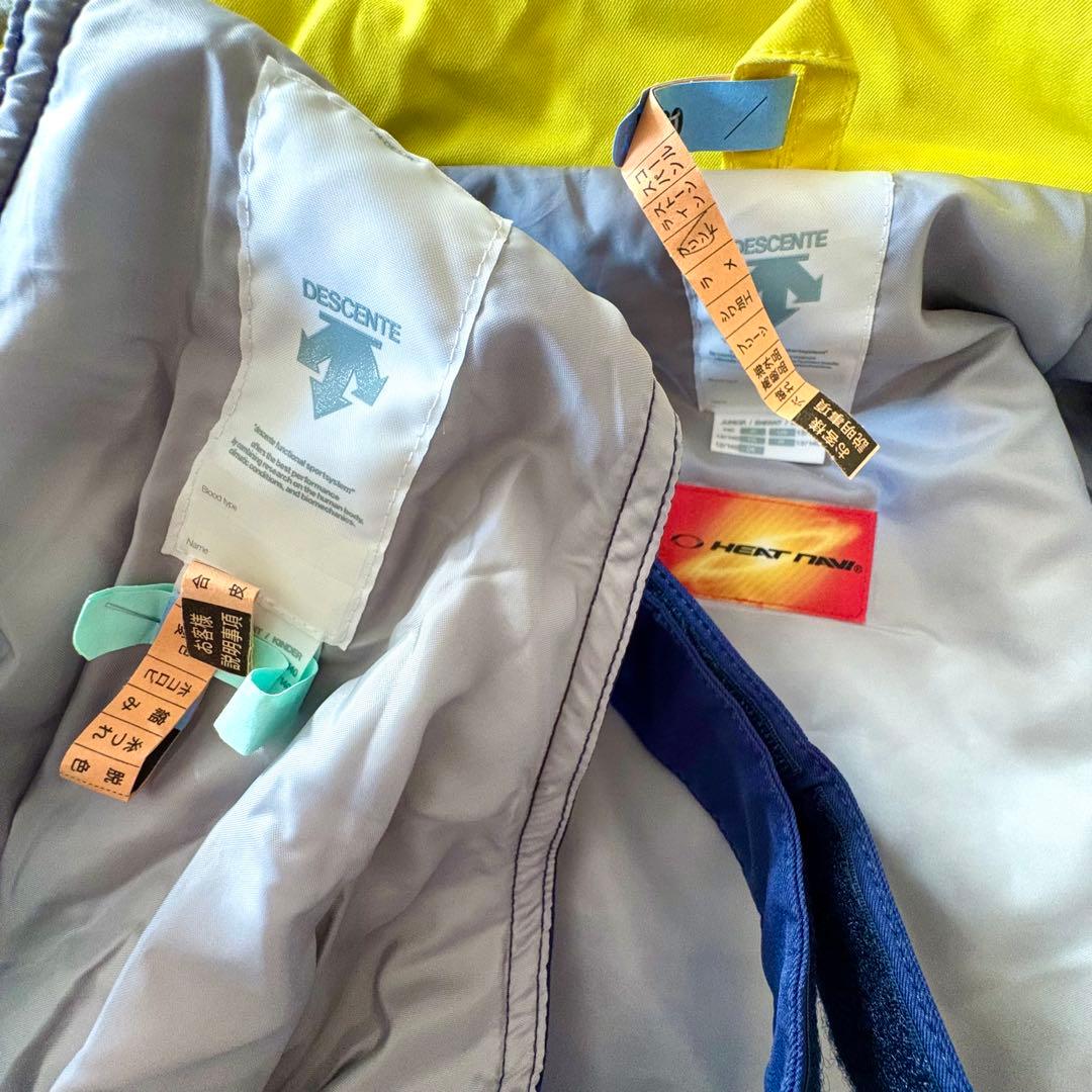 140 クリーニング済　スキーウェア　ブルー　上下　スイスナショナルチーム