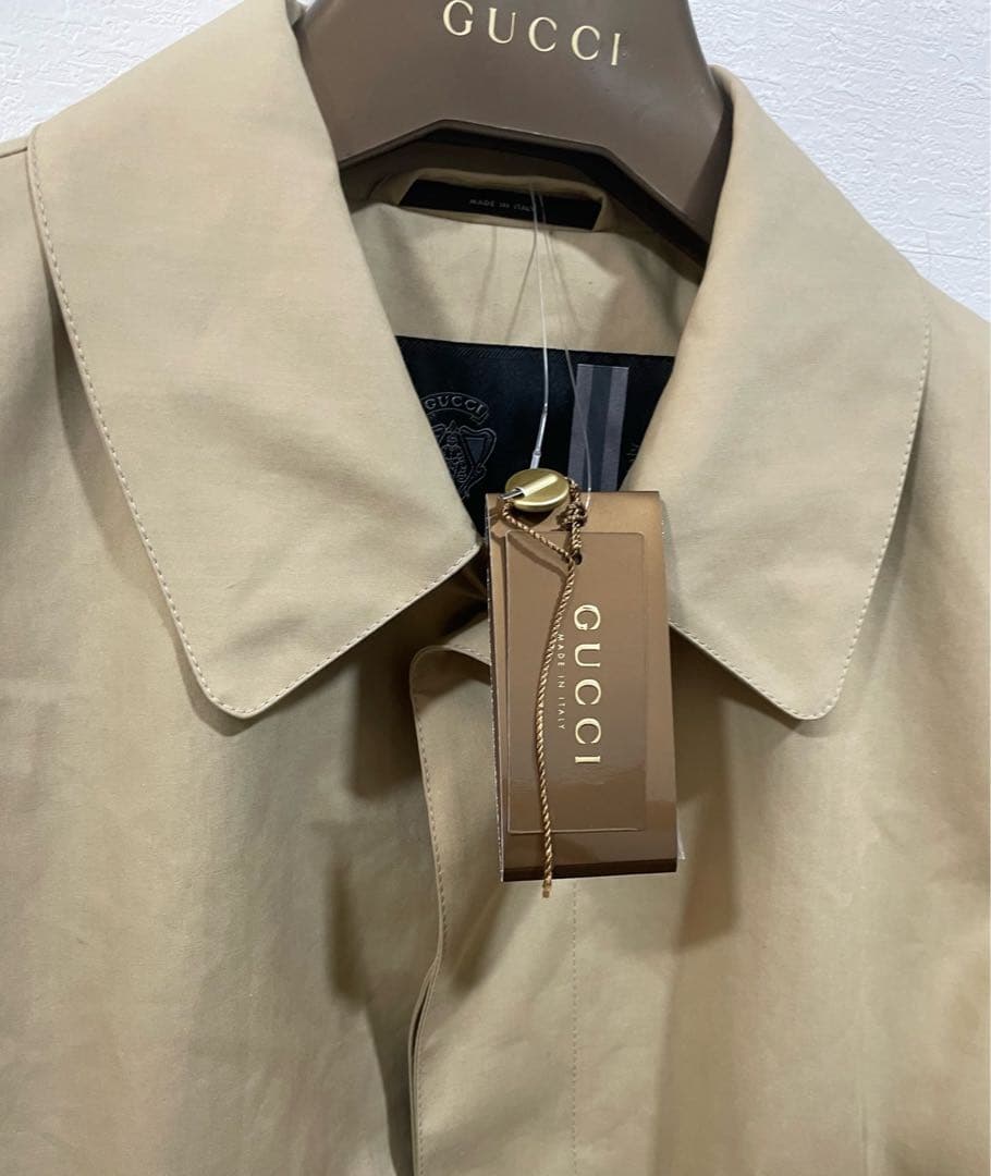 GUCCI グッチ ベージュ トレンチコート 新品タグ付き