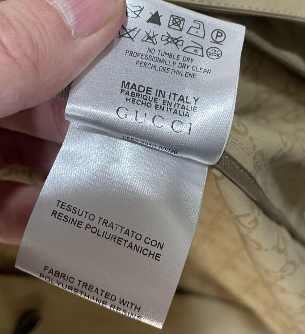 GUCCI グッチ ベージュ トレンチコート 新品タグ付き