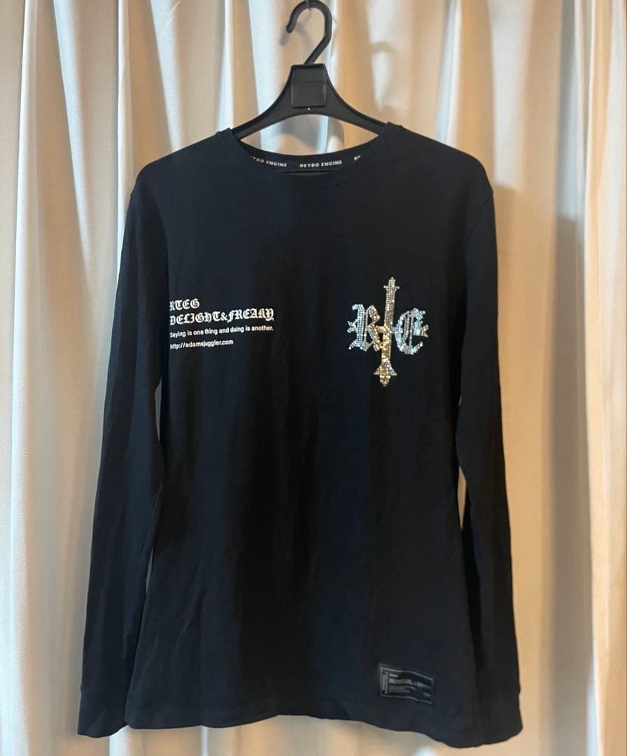 アダムスジャグラー ラインストーン ロンT S 完売品 最終値下げ