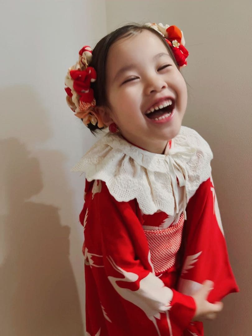 m*@様 七五三　七五三髪飾り　ヘッドドレス　着物髪飾り　リメイク髪飾り　025