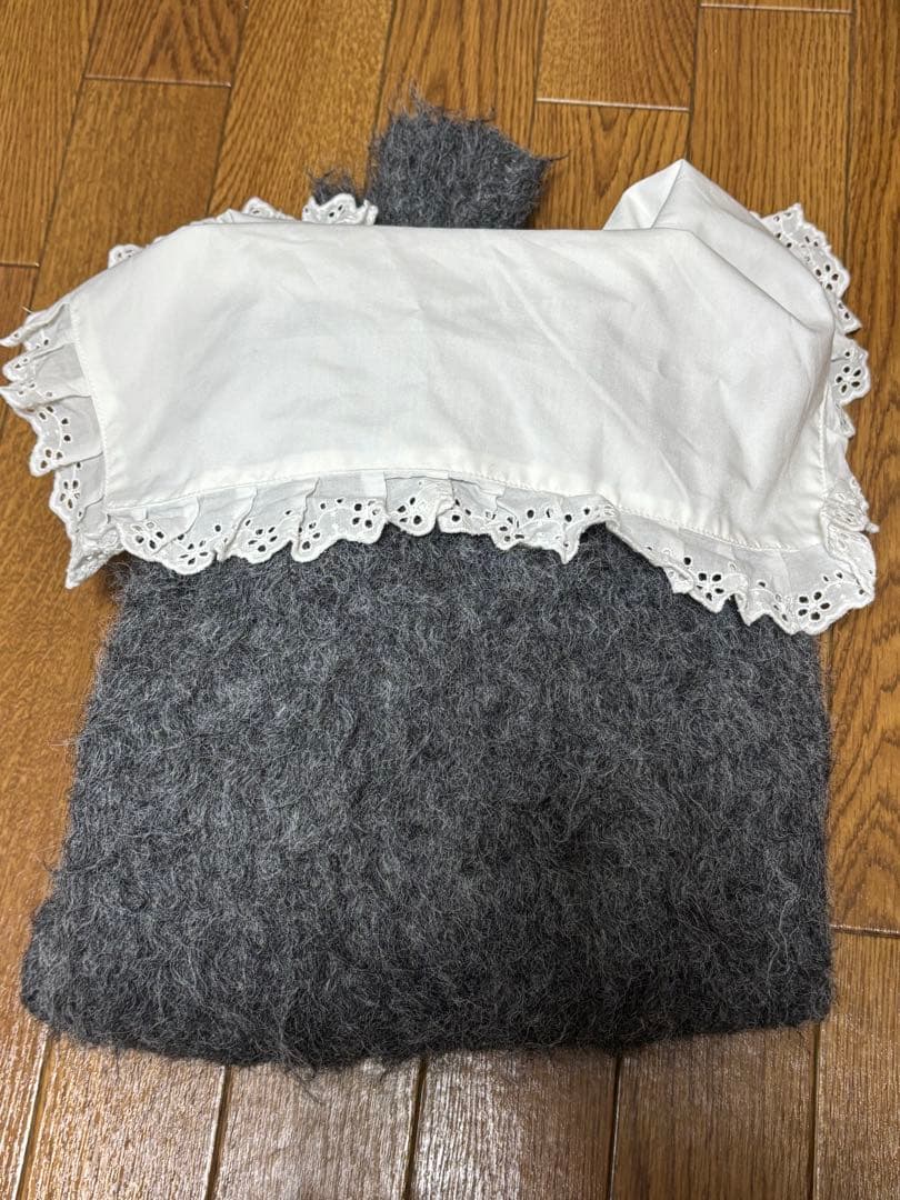 Chico セーラー襟付きシャギールーズニット namiコラボ