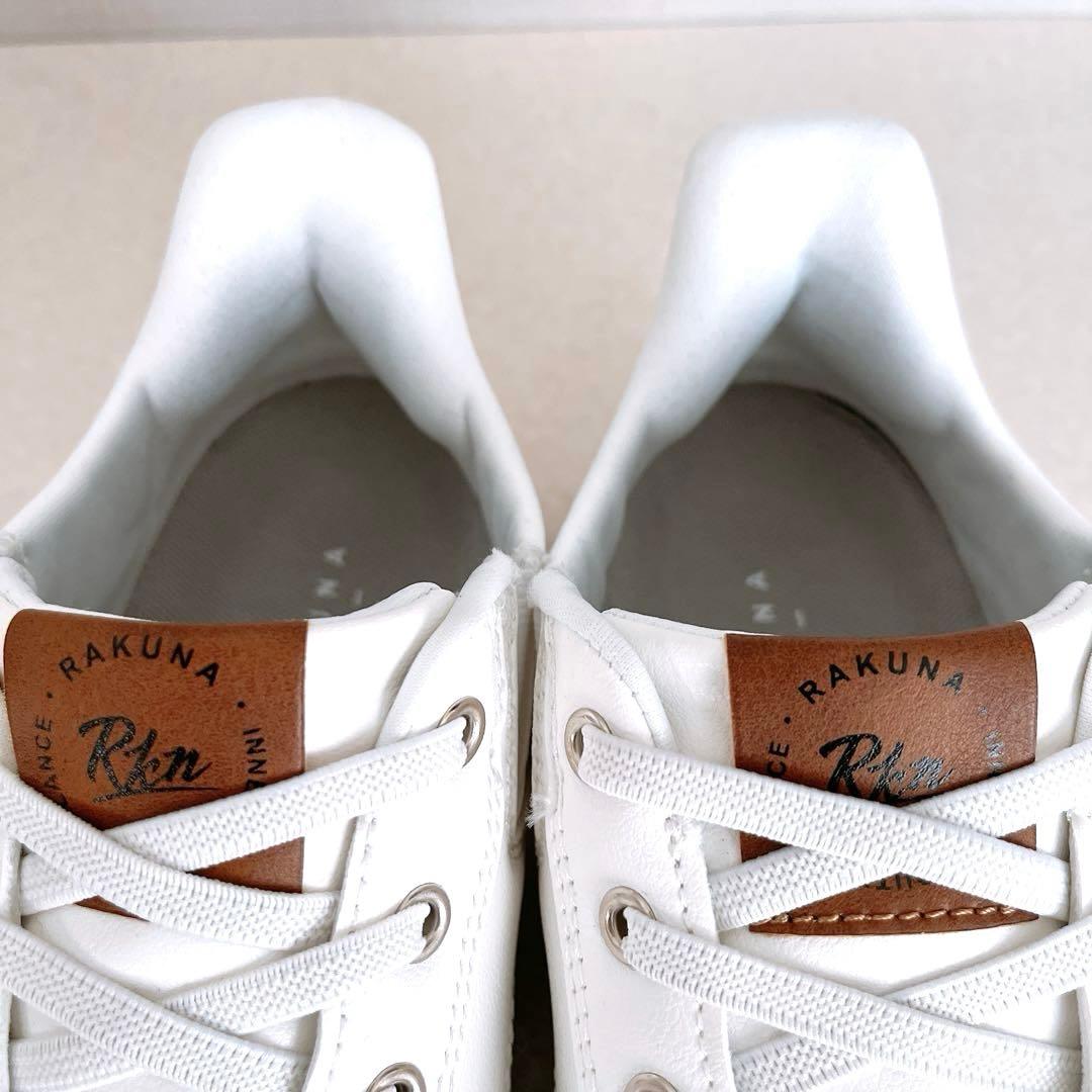 RAKUNA 整体スニーカー2 防水加工 軽量 幅広 スリッポン 22.5cm
