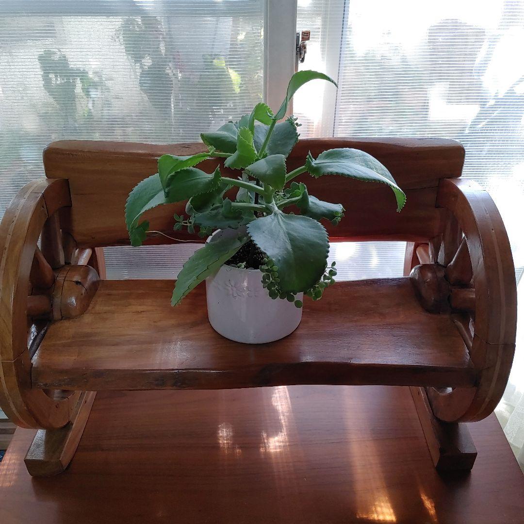 木彫り車輪デザイン ラック 観葉植物用 インテリア用品等多種多様装飾台座